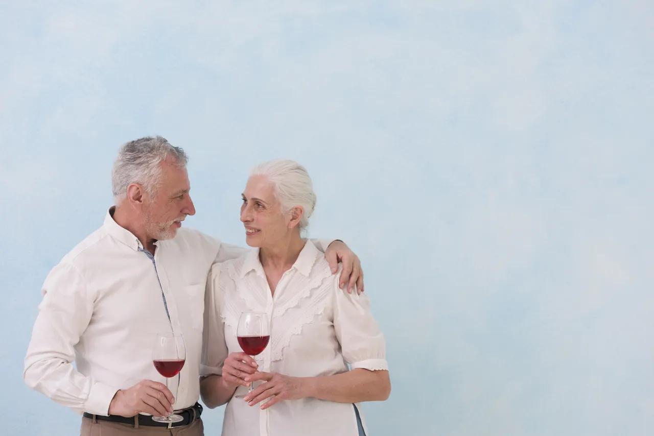 Mature couple enjoying a relaxed moment together